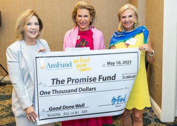 Deborah Marshall, Ambassador Nancy Brinker, Linda Koldenhoven at AFP Luncheon