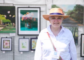 Donna Corvi at the Montauk Art Show