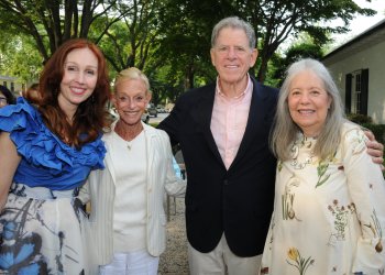 Andrea Grover, Linda Lindenbaum, Marty and Michele Cohen at Guild Hall Reopening