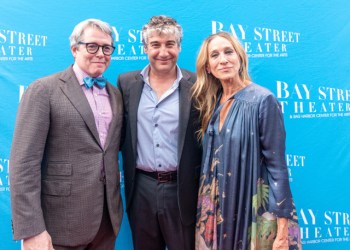 Sarah Jessica Parker, Scott Schwartz, Matthew Broderick at Bay Street Theater Gala