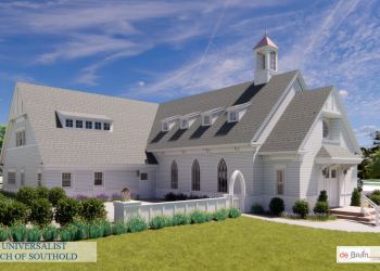 Rendering of new First Universalist Church of Southold