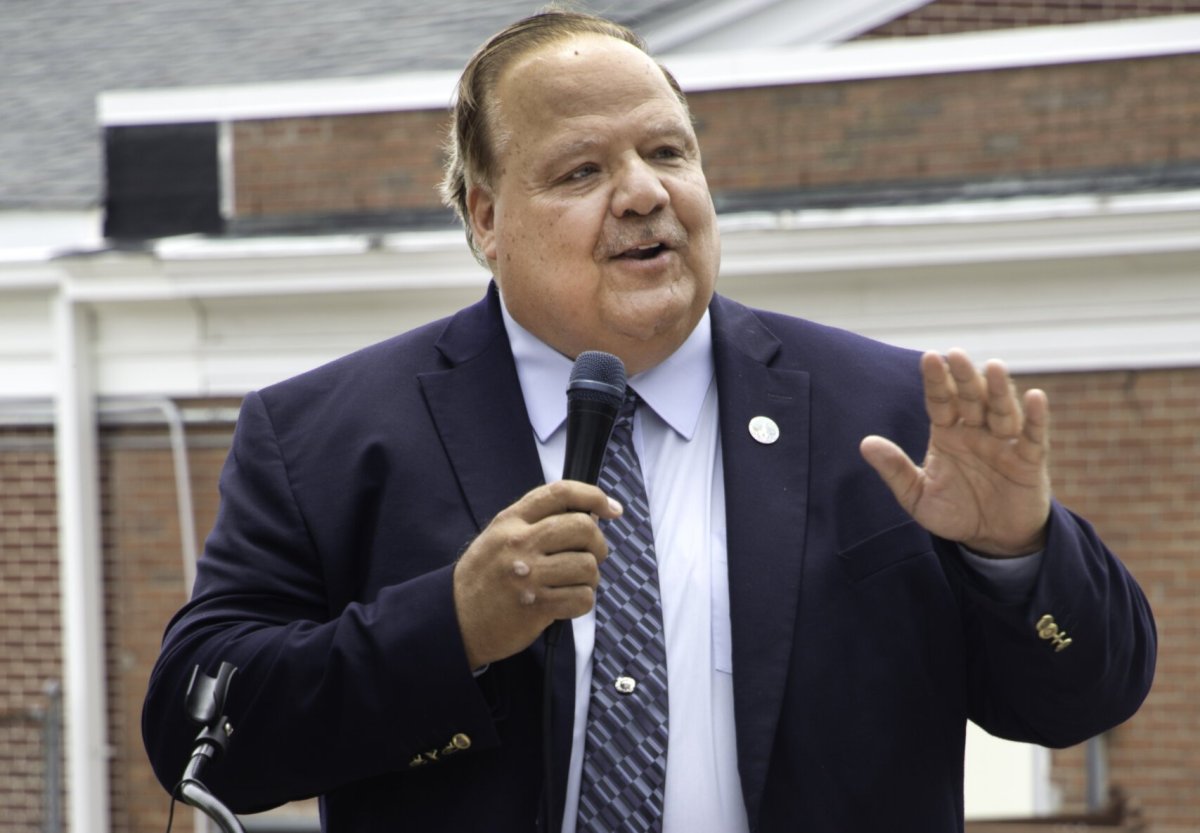 Town Councilman Rick Martel at the Edie Windsor Heart Project's Memorialization