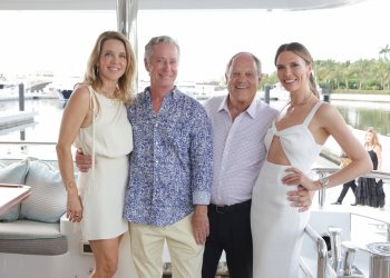 Jennifer Gowdy, Patrick Noone, Tim Smith, Bettina Anderson at the Pure Skin Soiree