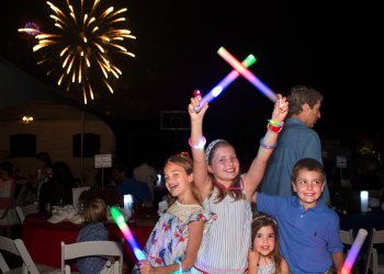 Young Revelers at Grucci's American Picnic Festival