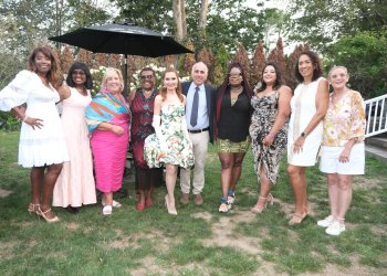 Aisha Christain, Faye Christian, Rebecca Seawright, Rebecca Simmons, Jean Shafiroff, Jay Schneiderman, Georgette Grier-Key, Councilwoman, Bianca Collins, Anita Farrington, Judith Kasen-Windsor at the Southampton African American Museum Celebration