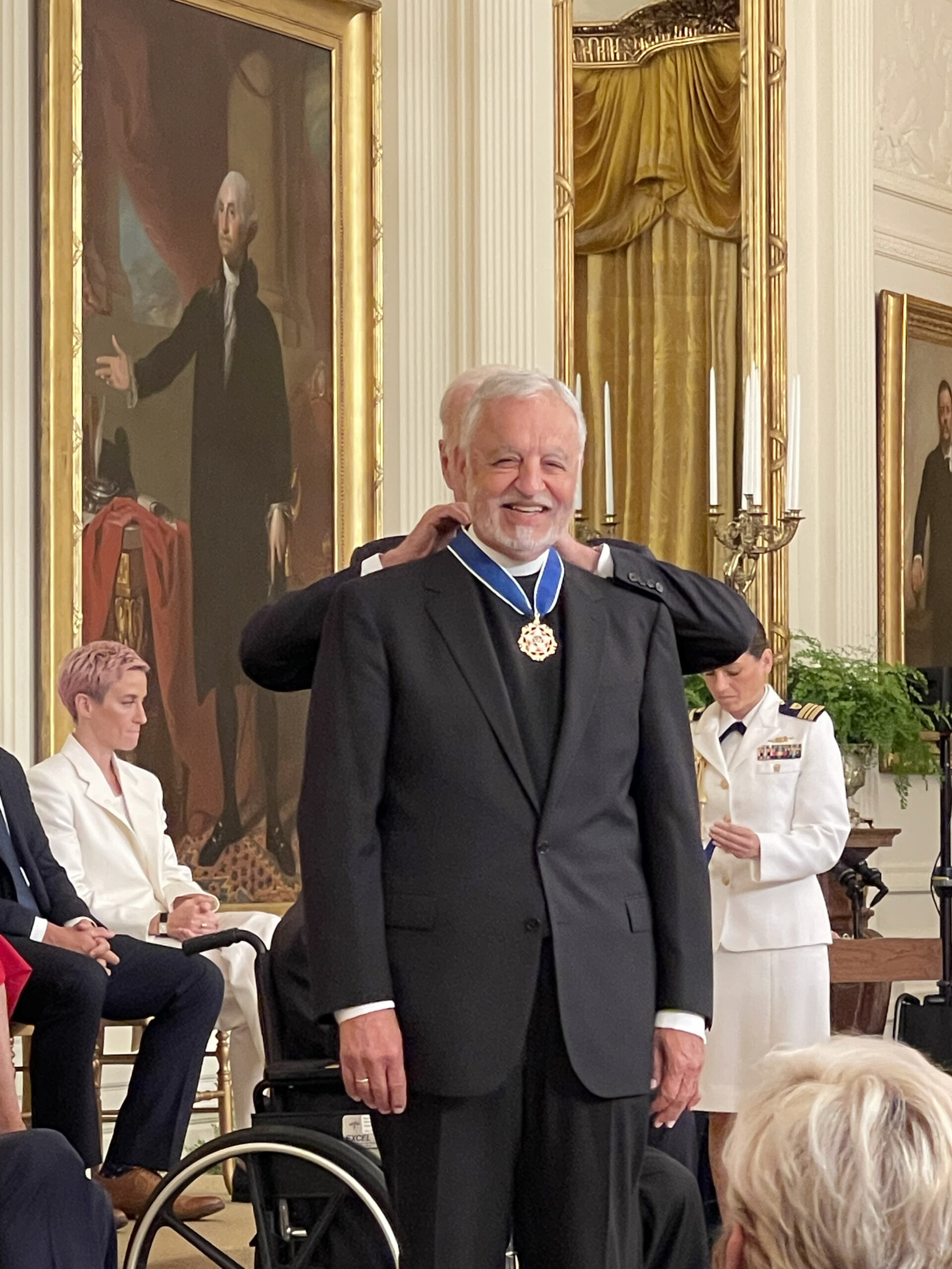 On July 7, 2022, Father Alex Karloutsos, Archon Spiritual Advisor received the Presidential Medal of Freedom from President Joe Biden at The White House.