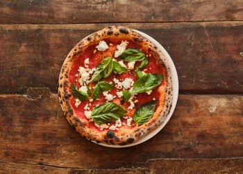 Louie Bossi's and Elisabetta's Margherita pizza