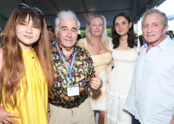 Vivi Zhou, Andy Sabin, Diane Reunert, Natasha Mindling, Jim Mindling at SoFo's 34th Summer Gala