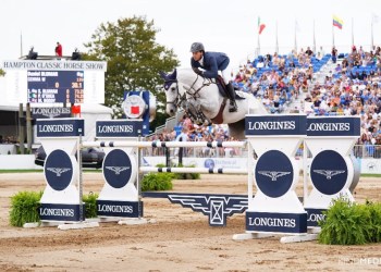 2021 Hampton Classic Grand Prix champions Daniel Bluman and Gemma W.