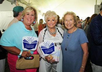 Assemblywoman Rebecca Seawright, Victoria Schneps, Organizer Patti Kenner at Author's Night