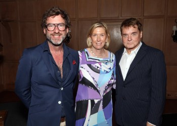 David Netto, Doris Meister, Stephen Sills at EHHS Lecture Luncheon