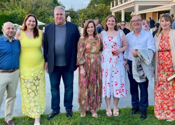 Nir, Amanda, Mark and Denise Goldberg, Joann Flick, Matthias Von Harrath, Amy Powers at the Hamptons Garden Gala