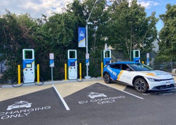 A new high-speed charging station opened in Riverhead