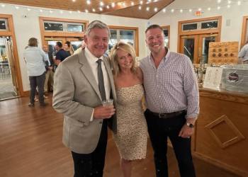 L.-R.: New 12 former co-anchors Doug Geed and Danielle Campbell, along with producer Henry Salmaggi. (Courtesy of Danielle Campbell)