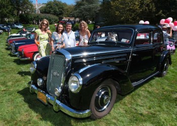 Louise Masano, Christina and Juan Rueda, Andrea Masano at the Southampton Fresh Air Home's Concours D'Elegance