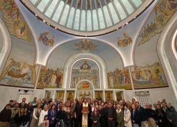 Group photo at the St. Nicholas Shrine