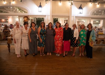 Event Committee Janet Jozwiak, Stephanie Lupero and Terry Thomann (Co-Chairs), Debra Elliott, Michelina Romagnoli, Kathy Smith, Carol Friscia, JoAnn Cardi, Joanne Leppard, Raquel Martinez-Fonts at the Birthright of Peconic's Fall Gala