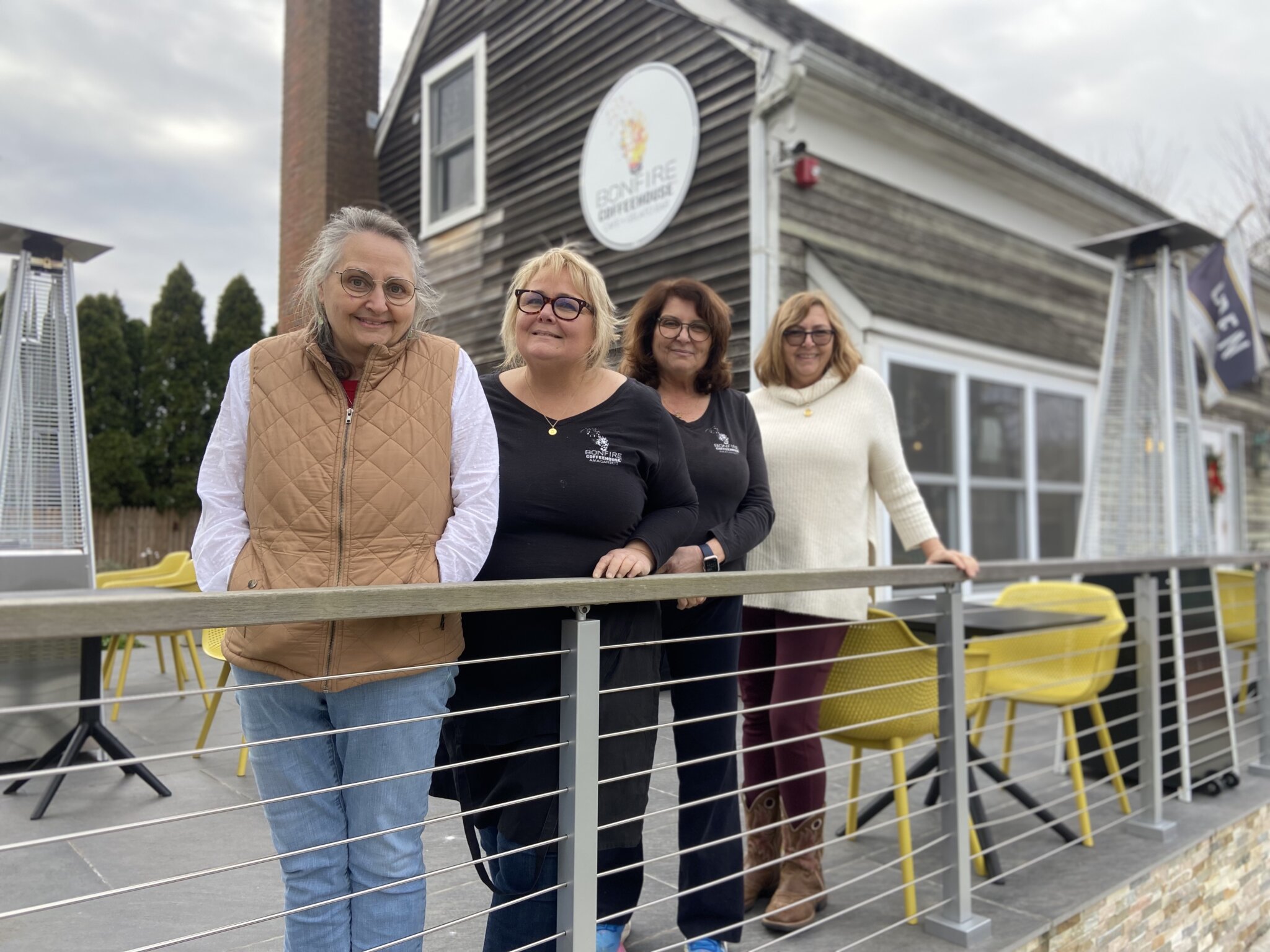 The team behind Bonfire Coffeehouse: Annette Rana Webb, Debbie Gipper, Dawn Rana Brophy and Lisa Rana.