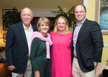 Dale Closi, Carol Rafter, Joanie and Fritz Van der Grift at the Hanley Foundation Campaign Announcement