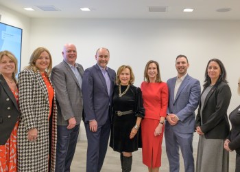 Nancy and Britt Burner, Daniel C. Shaughnessy, Jason Lipiec, Joan MacNaughton, Hon. Gail Prudenti, Jeff Dorschuck, Christine Malafi Esq., Catherine Muscente at Women's Heart Health Talk