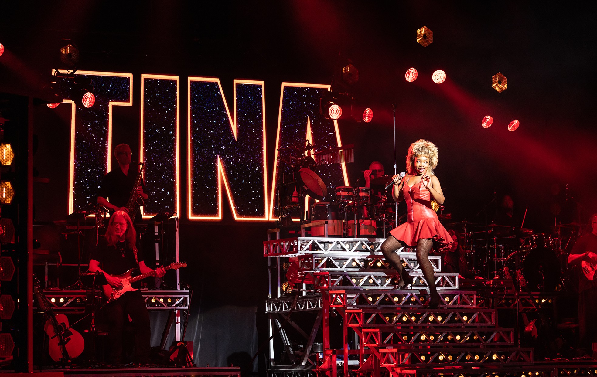 Parris Lewis performing "The Best" as 'Tina Turner' in the North-American touring-production of "Tina – The Tina Turner Musical,"