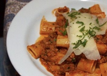 The Fresno Rigatoni Bolognese