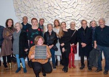 The Artists with Executive Director Christina Strassfield at Look At The Book Exhibit