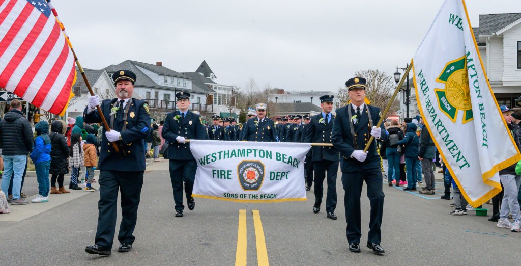 WHB Fire Department at Westhampton Beach St. Patrick's Day Parade