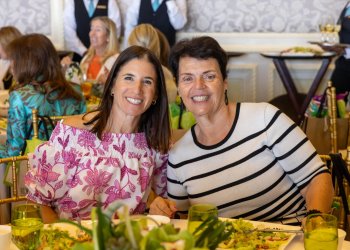 Wendy Tulman, Barbara Mancuso at Luncheon & Fashion Show