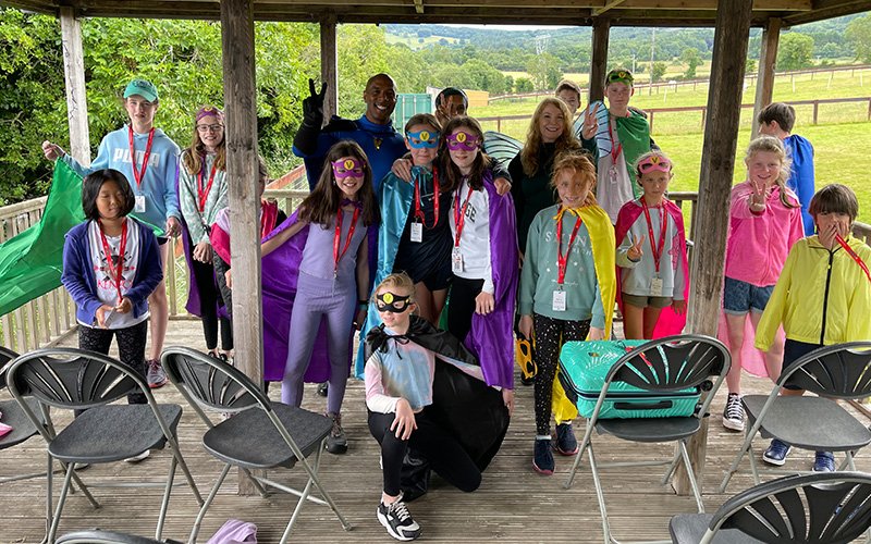 The Veganza Animal Heroes book series world tour stop in Dublin, Ireland, where SPCA summer campers donned capes, participated in Veganza Animal Heroes rescue stories and enjoyed a vegan picnic lunch of veggie falafel wraps and organic pears from the Happy Pear.