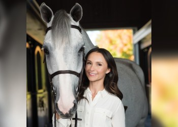 Georgina Bloomberg and Juvina at the Hampton Classic