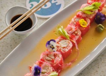 Oceans 234 offers lobster sushi, sliced sashimi and more.