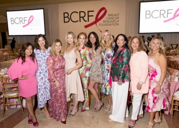 Sinesia Karol, Rimma Gluzman, Patricia Ribakoff, Simone Winston, Jennifer Kinsman, Andrea Brooks, Marie-Louise Palandjian, Jan Feldman, Linda Waintrup, Samantha Hanman at the Hot Pink Luncheon