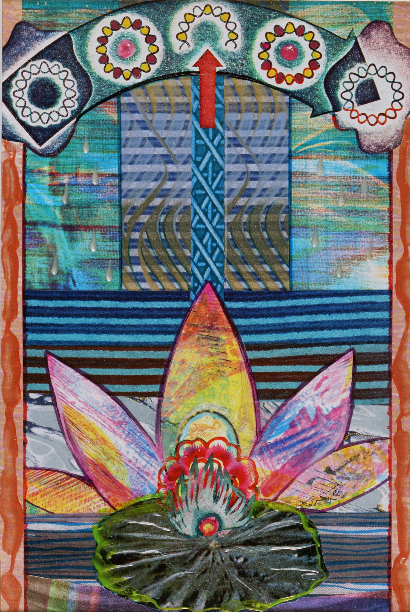 Amy Zerner's "Lotus Love" (9" x 10")