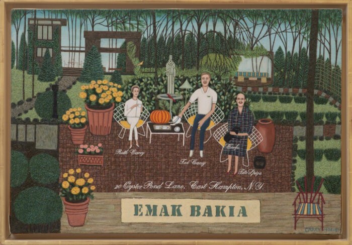 Ted Carey, "Emak Bakia," 1978-80. Oil on canvas. 21 x 31 inches. Gift of the Estate of Ted Carey, Courtesy Guild Hall