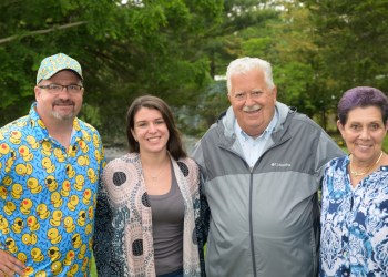 Sean Aube, Michelle Callahan, RISE CEO Charles Evdos, JoAnn Vitale at Duck Race