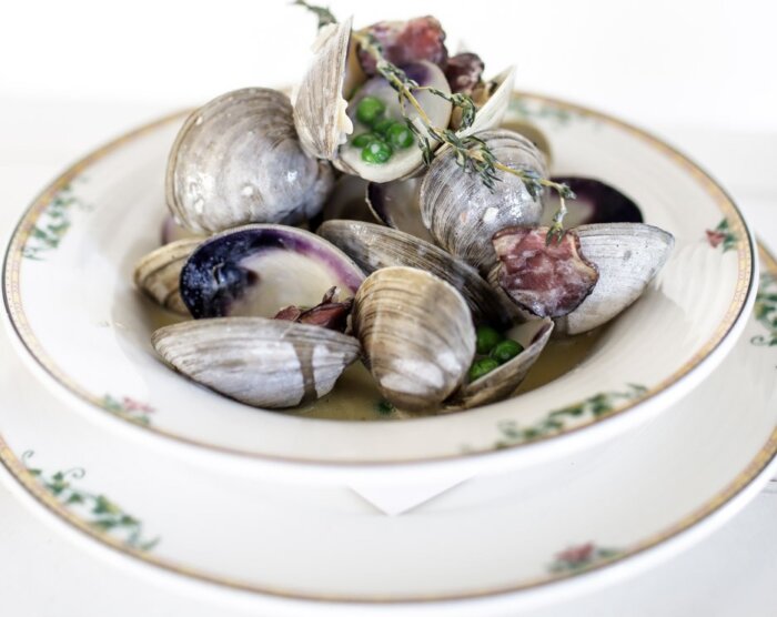 The little neck clams at Bistro Ete