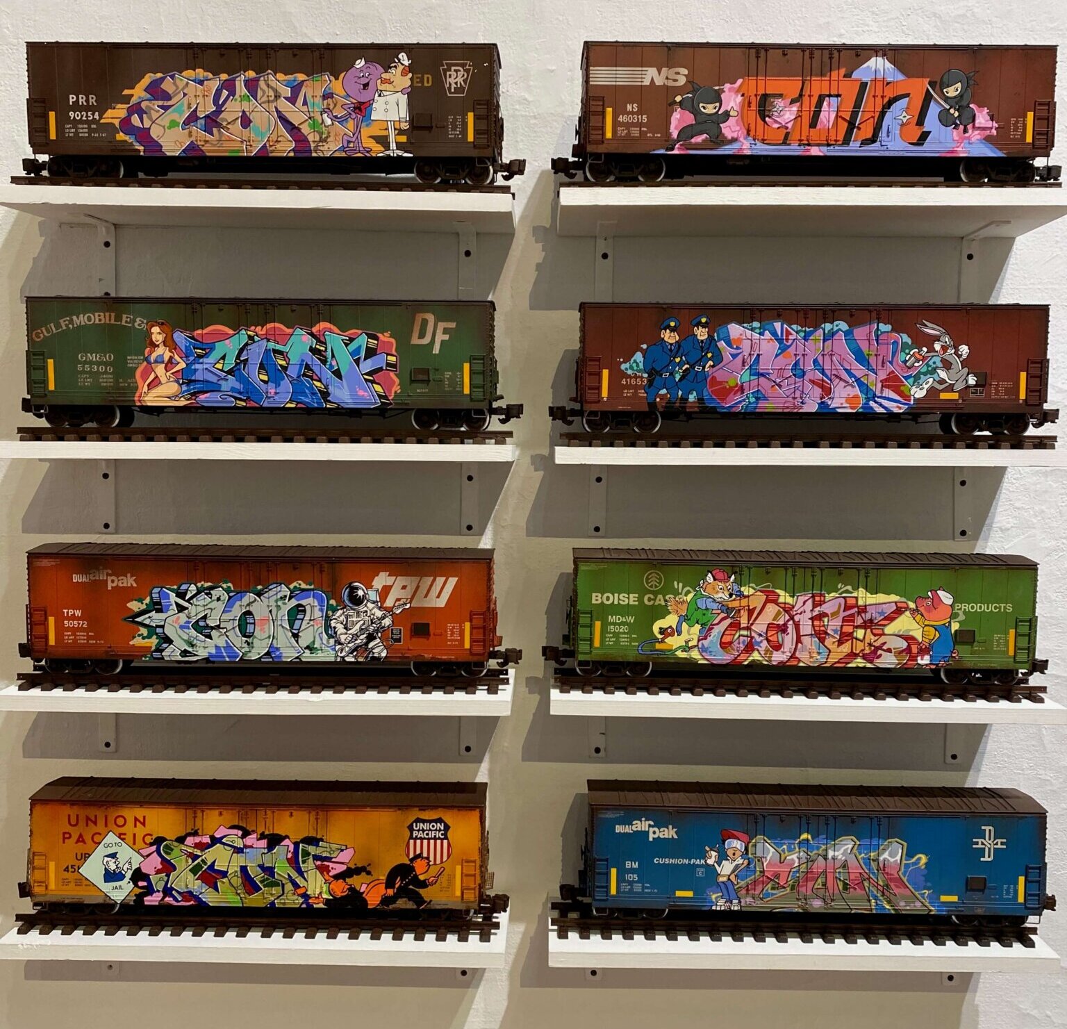 Various Trains by Tim Conlon in Beyond the Streets: Post Graffiti at Southampton Arts Center