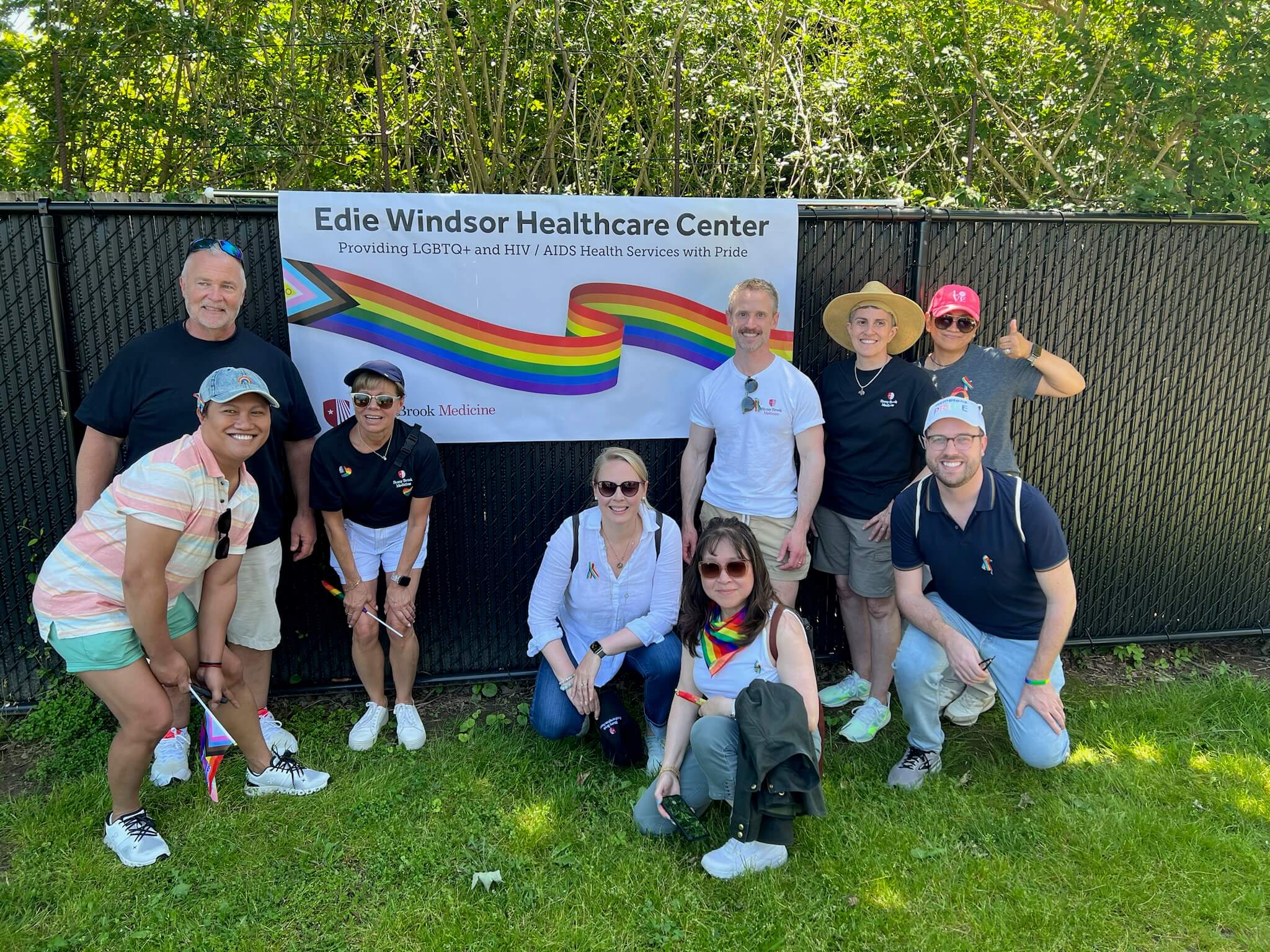The Edie Windsor Healthcare Center staff at the 2024 Hamptons Pride Parade.