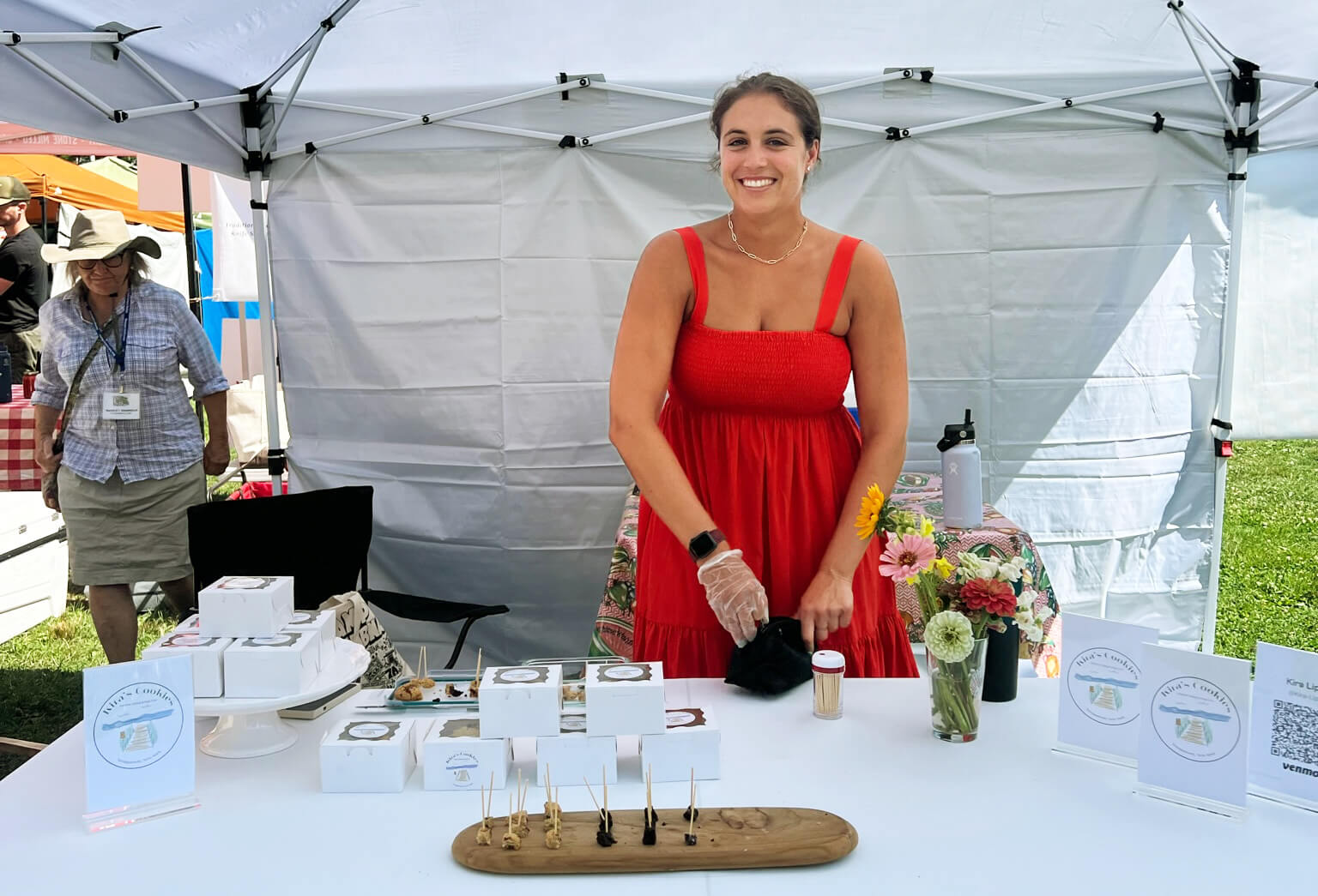 Kira Lipp enjoys bringing her delicious Kira's Cookies to East End farmers markets