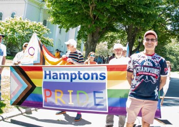 Hamptons Pride Parade Founder Tom House at Hamptons Pride Parade