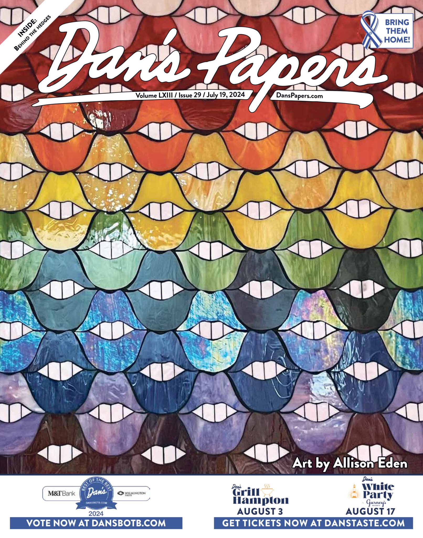 July 19, 2024 Dan's Papers cover art by Allison Eden