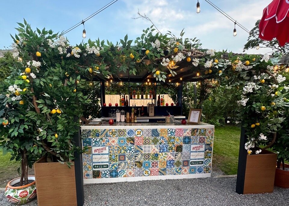 The Amalfi Terrace and Bar at Arthur and Sons in Bridgehampton