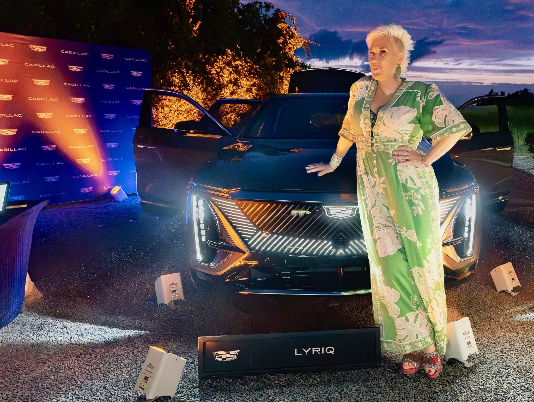 Chefs of the Hamptons Host Chef Anne Burrell with Cadillac Lyriq at the event (27 East Creative)