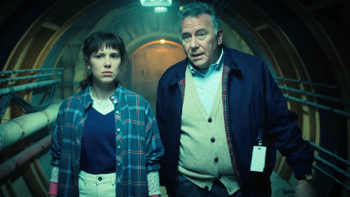 Paul Reiser as Dr. Owens with Millie Bobby Brown as Eleven in Stranger Things