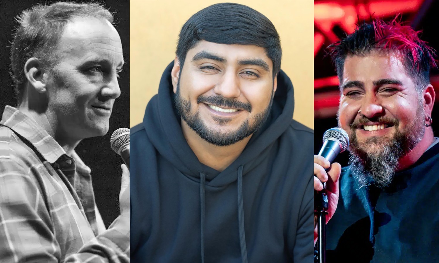 (L to R) Comedians Jay Mohr, Rene Vaca and Big Jay Oakerson, Courtesy of the Kravis Center