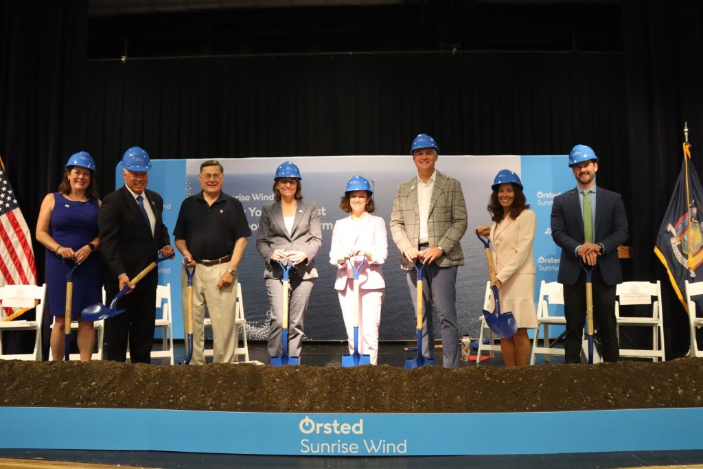 A groundbreaking ceremony was held for Sunrise Wind on July 17, 2024 (Glen Stacey, NYSERDA)