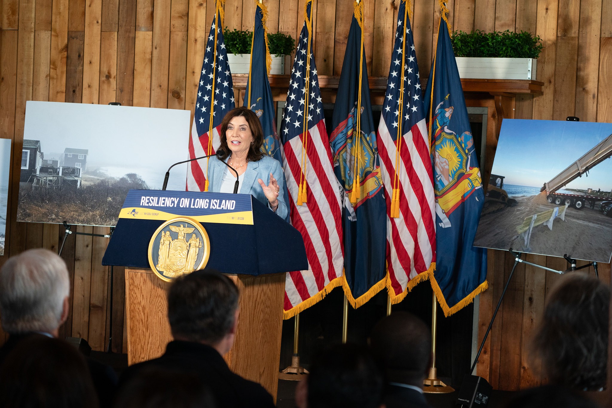 Gov. Kathy Hochul held a news conference in Montauk on August 9, 2024 (Office of the Govenor)