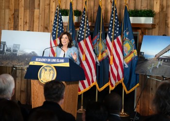 Gov. Kathy Hochul held a news conference in Montauk on August 9, 2024 (Office of the Govenor)