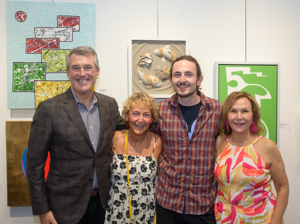 Charles, Paula and Chris Lucore, Joan MacNaughton at Spring Invitational